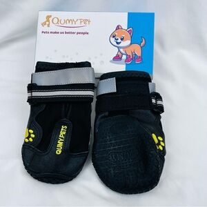 Black Reflective Dog Boots - Non-Slip Paw Protection